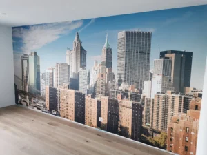 Fototapete mit Skyline von New York für urbanes Ambiente